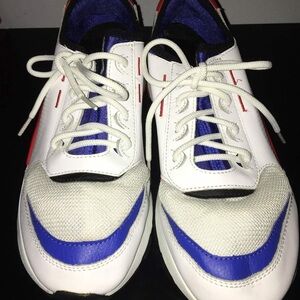 Puma White and Blue Men's Sneakers